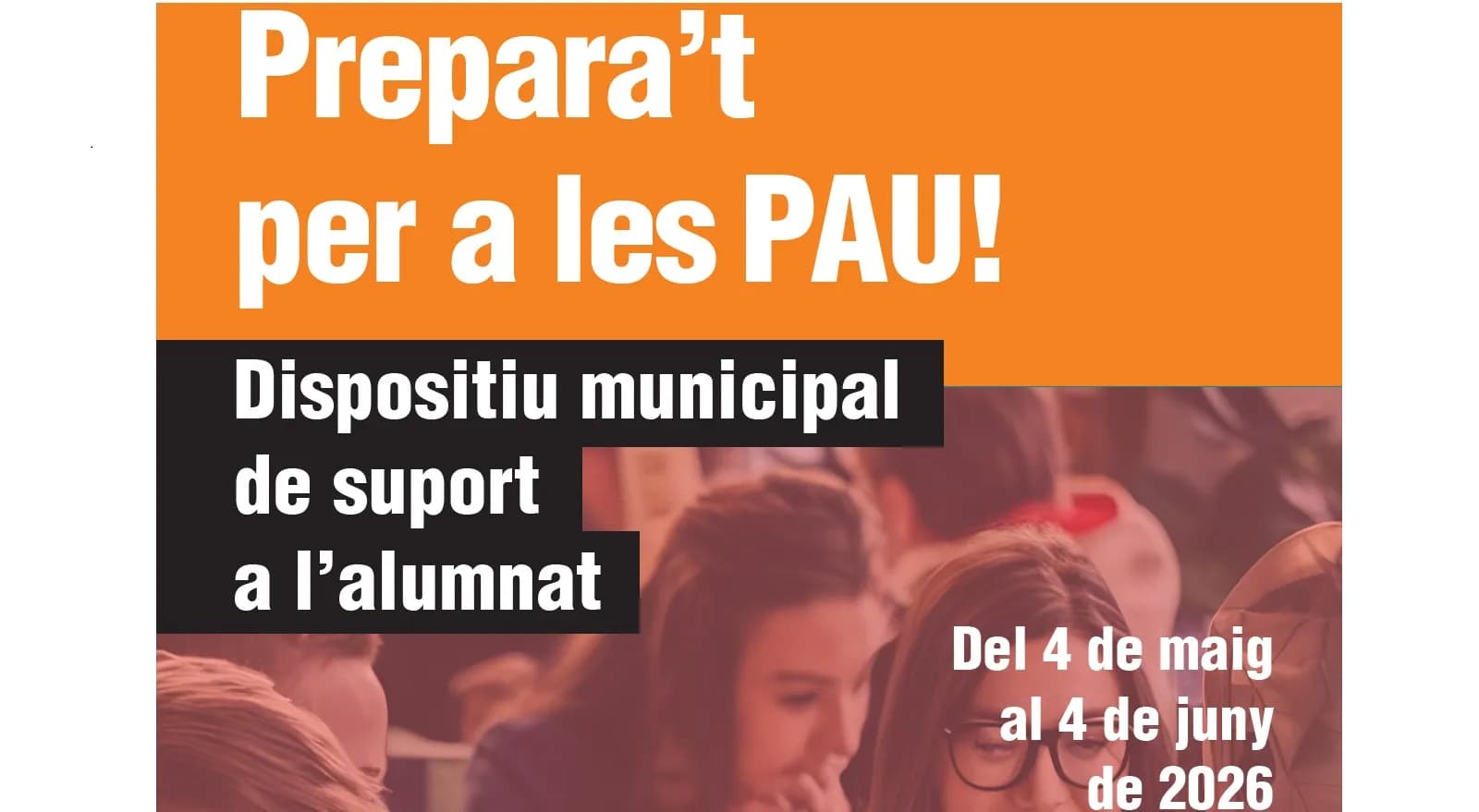 Prepárate para las PAU. Apoyo al alumnado