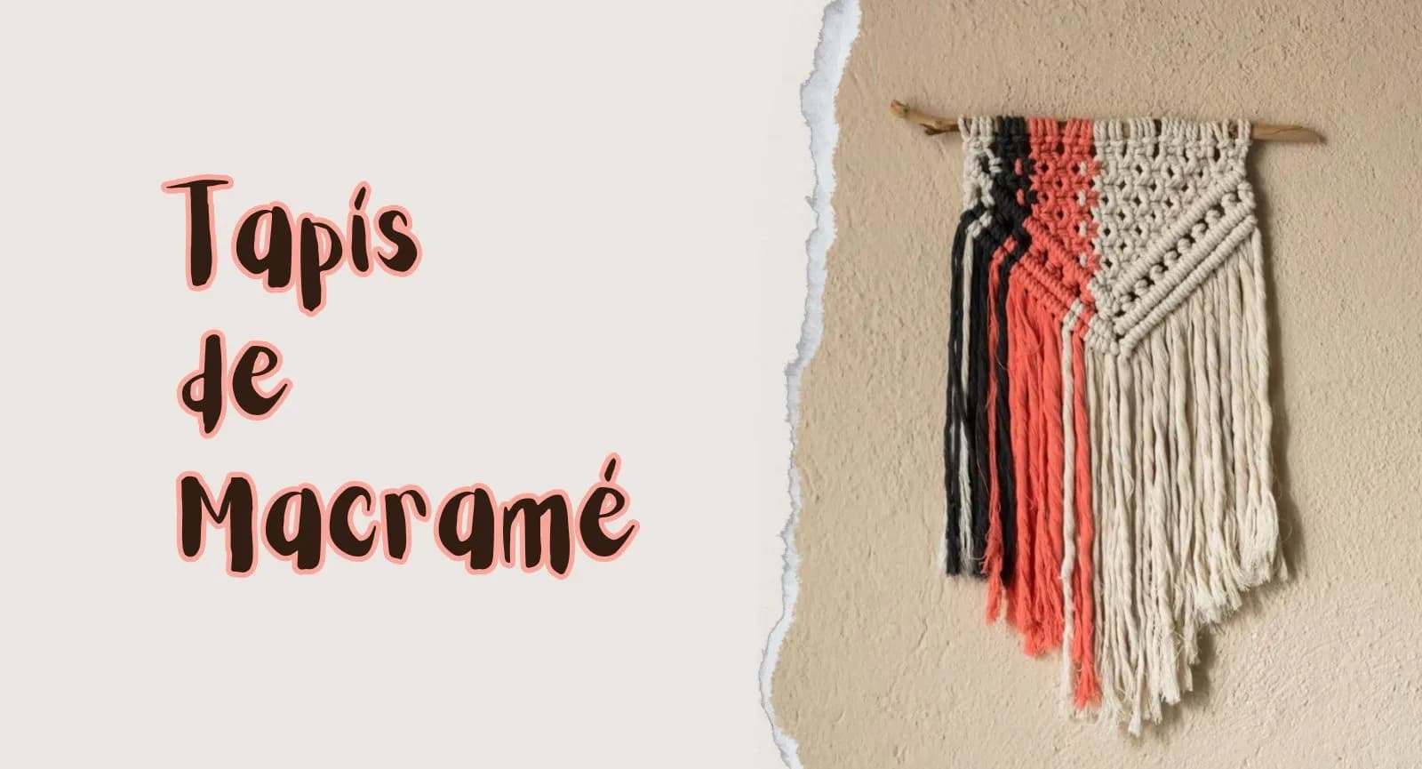 Tapiz de macramé. Taller especializado