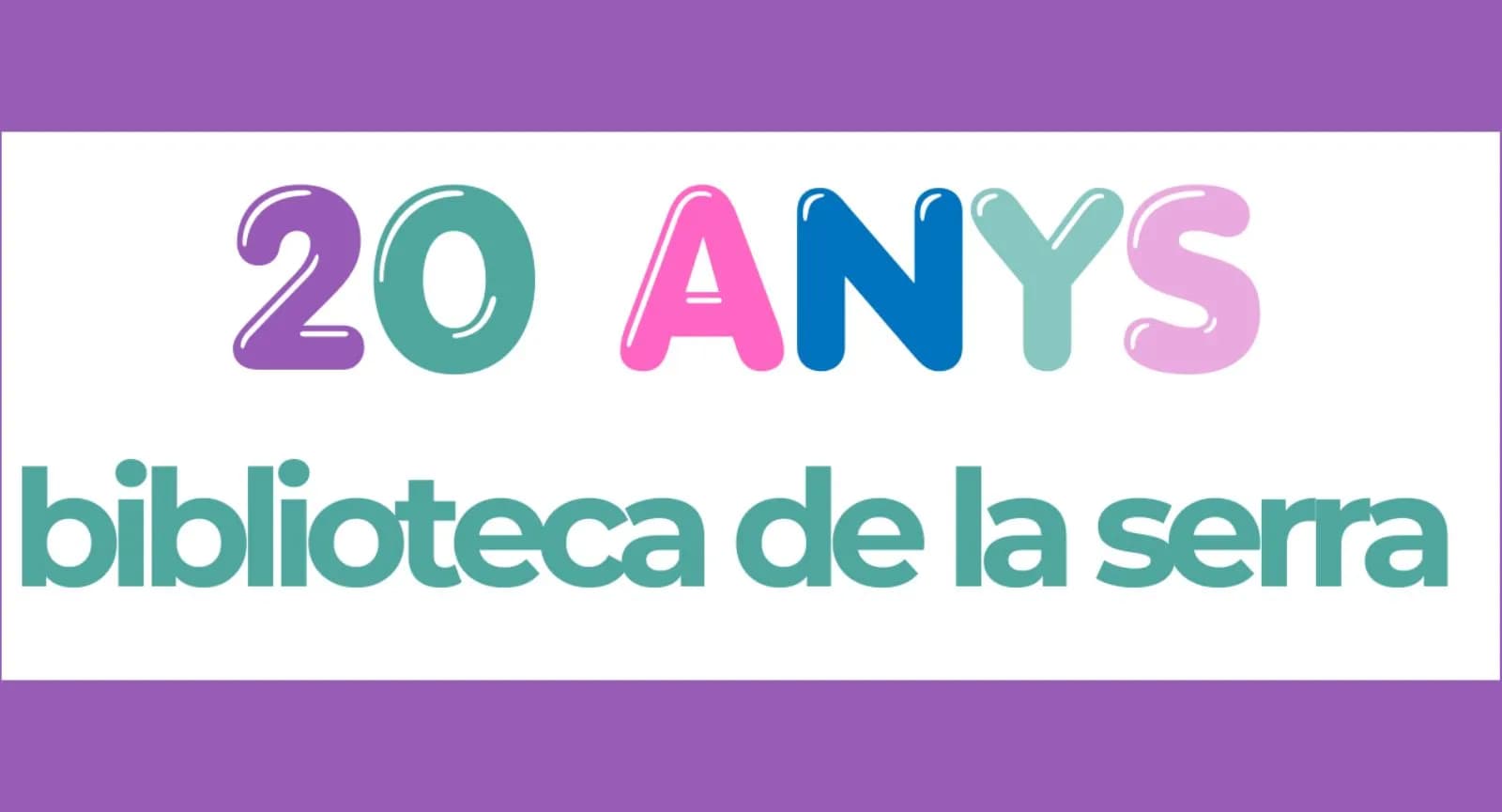 Ven a Celebrar los 20 Años de la Biblioteca