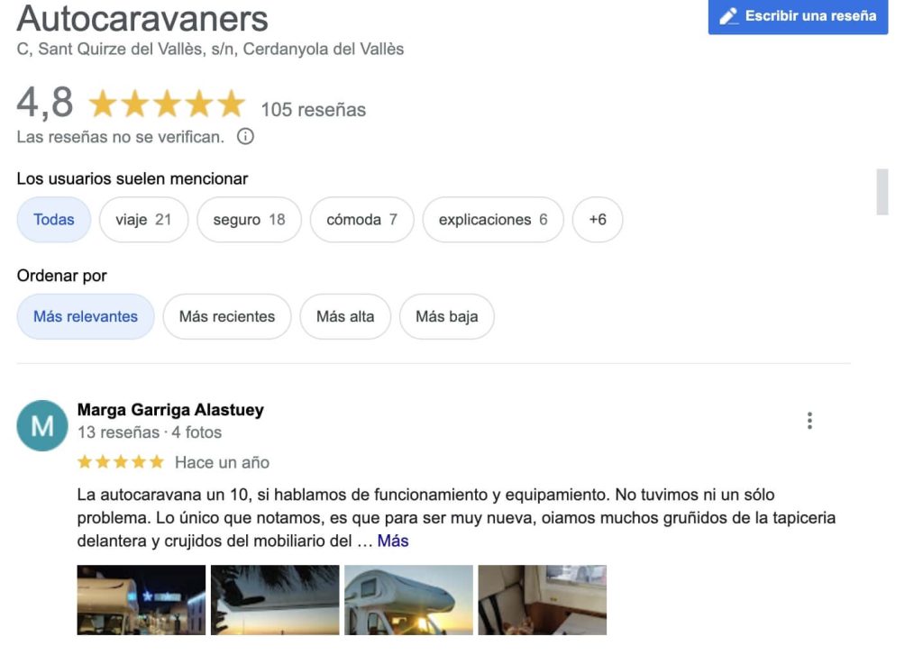 Autocaravaners opiniones