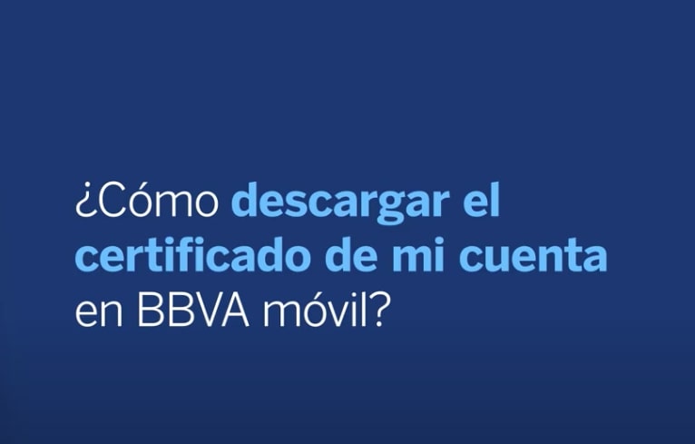 Certificado de Titularidad Bancaria BBVA