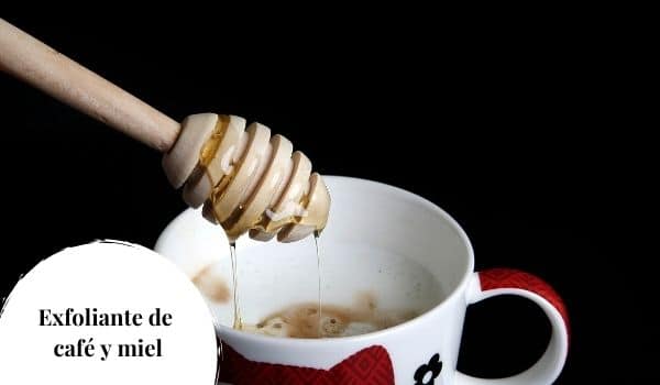 Exfoliante de café y miel