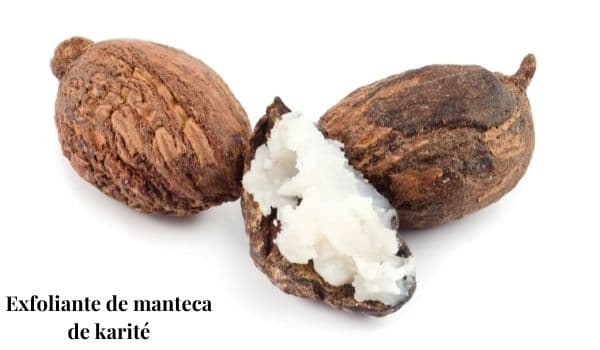 Exfoliante de manteca de karité