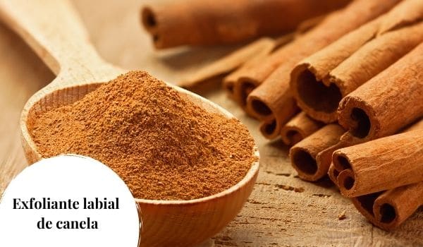 Exfoliante labial de canela
