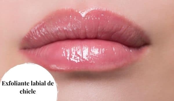 Exfoliante labial de chicle