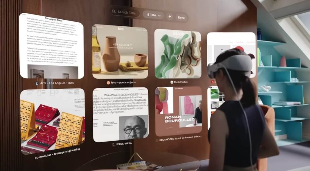 Perturbación de las industrias tradicionales Apple Vision Pro